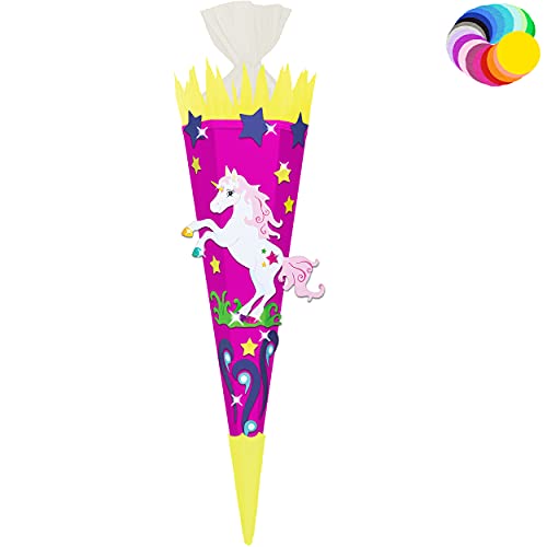 alles-meine.de GmbH Bastelset - Schultüte Farbe & Größe wählbar 70/85 / 100 cm - Einhorn - Farbe frei wählbar - Bastelschultüte - Zuckertüte zum selber Basteln Bemalen Bekl.. alles-meine.de GmbH Bastelset - Schultüte Farbe & Größe wählbar 70/85 / 100 cm - Einhorn - Farbe frei wählbar - Bastelschultüte - Zuckertüte zum selber Basteln Bemalen Bekl.. von alles-meine.de GmbH