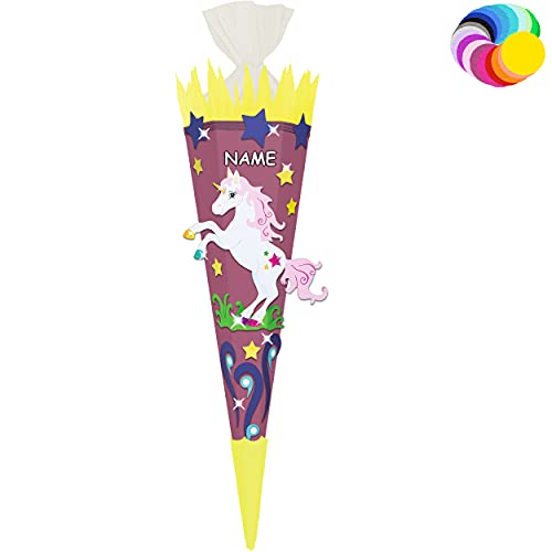 alles-meine.de GmbH Bastelset - Schultüte Farbe & Größe wählbar 70/85 / 100 cm - Einhorn - Farbe frei wählbar - Bastelschultüte - Zuckertüte zum selber Basteln Bemalen Bekl.. alles-meine.de GmbH Bastelset - Schultüte Farbe & Größe wählbar 70/85 / 100 cm - Einhorn - Farbe frei wählbar - Bastelschultüte - Zuckertüte zum selber Basteln Bemalen Bekl.. von alles-meine.de GmbH