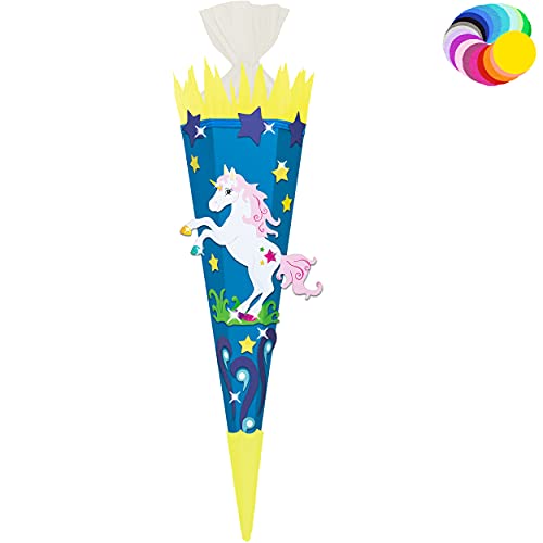 alles-meine.de GmbH Bastelset - Schultüte Farbe & Größe wählbar 70/85 / 100 cm - Einhorn - Farbe frei wählbar - Bastelschultüte - Zuckertüte zum selber Basteln Bemalen Bekl.. alles-meine.de GmbH Bastelset - Schultüte Farbe & Größe wählbar 70/85 / 100 cm - Einhorn - Farbe frei wählbar - Bastelschultüte - Zuckertüte zum selber Basteln Bemalen Bekl.. von alles-meine.de GmbH