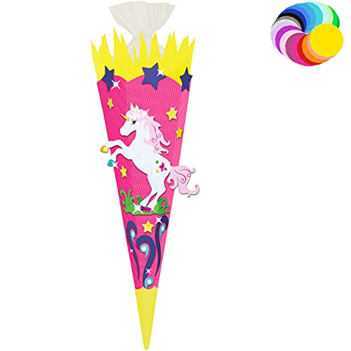 alles-meine.de GmbH Bastelset - Schultüte Farbe & Größe wählbar 70/85 / 100 cm - Einhorn - Farbe frei wählbar - Bastelschultüte - Zuckertüte zum selber Basteln Bemalen Bekl.. alles-meine.de GmbH Bastelset - Schultüte Farbe & Größe wählbar 70/85 / 100 cm - Einhorn - Farbe frei wählbar - Bastelschultüte - Zuckertüte zum selber Basteln Bemalen Bekl.. von alles-meine.de GmbH