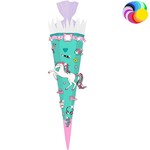 alles-meine.de GmbH Bastelset - Schultüte Farbe & Größe wählbar 70/85 / 100 cm - Einhorn - Farbe frei wählbar - Bastelschultüte - Zuckertüte zum selber Basteln Bemalen Bekl.. alles-meine.de GmbH Bastelset - Schultüte Farbe & Größe wählbar 70/85 / 100 cm - Einhorn - Farbe frei wählbar - Bastelschultüte - Zuckertüte zum selber Basteln Bemalen Bekl.. von alles-meine.de GmbH