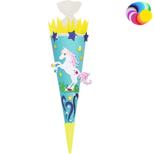 alles-meine.de GmbH Bastelset - Schultüte Farbe & Größe wählbar 70/85 / 100 cm - Einhorn - Farbe frei wählbar - Bastelschultüte - Zuckertüte zum selber Basteln Bemalen Bekl.. alles-meine.de GmbH Bastelset - Schultüte Farbe & Größe wählbar 70/85 / 100 cm - Einhorn - Farbe frei wählbar - Bastelschultüte - Zuckertüte zum selber Basteln Bemalen Bekl.. von alles-meine.de GmbH