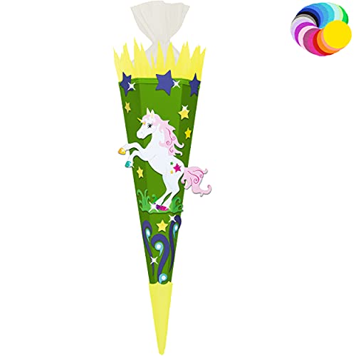 alles-meine.de GmbH Bastelset - Schultüte Farbe & Größe wählbar 70/85 / 100 cm - Einhorn - Farbe frei wählbar - Bastelschultüte - Zuckertüte zum selber Basteln Bemalen Bekl.. alles-meine.de GmbH Bastelset - Schultüte Farbe & Größe wählbar 70/85 / 100 cm - Einhorn - Farbe frei wählbar - Bastelschultüte - Zuckertüte zum selber Basteln Bemalen Bekl.. von alles-meine.de GmbH