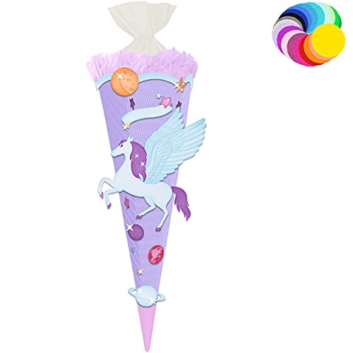 alles-meine.de GmbH Bastelset - Schultüte Farbe & Größe wählbar 70/85 / 100 cm - Einhorn - Pegasus - Farbe frei wählbar - Bastelschultüte - Zuckertüte zum selber Basteln Be.. alles-meine.de GmbH Bastelset - Schultüte Farbe & Größe wählbar 70/85 / 100 cm - Einhorn - Pegasus - Farbe frei wählbar - Bastelschultüte - Zuckertüte zum selber Basteln Be.. von alles-meine.de GmbH
