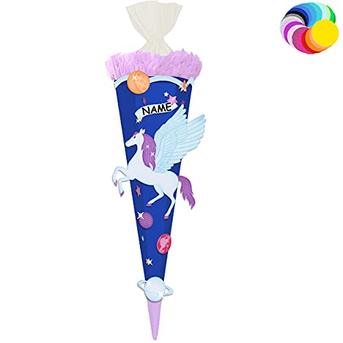 alles-meine.de GmbH Bastelset - Schultüte Farbe & Größe wählbar 70/85 / 100 cm - Einhorn - Pegasus - inkl. Name - Farbe frei wählbar - Bastelschultüte - Zuckertüte zum selb.. alles-meine.de GmbH Bastelset - Schultüte Farbe & Größe wählbar 70/85 / 100 cm - Einhorn - Pegasus - inkl. Name - Farbe frei wählbar - Bastelschultüte - Zuckertüte zum selb.. von alles-meine.de GmbH