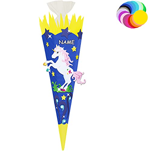alles-meine.de GmbH Bastelset - Schultüte Farbe & Größe wählbar 70/85 / 100 cm - Einhorn - inkl. Name - Farbe frei wählbar - Bastelschultüte - Zuckertüte zum selber Basteln.. alles-meine.de GmbH Bastelset - Schultüte Farbe & Größe wählbar 70/85 / 100 cm - Einhorn - inkl. Name - Farbe frei wählbar - Bastelschultüte - Zuckertüte zum selber Basteln.. von alles-meine.de GmbH