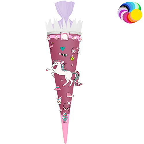 alles-meine.de GmbH Bastelset - Schultüte Farbe & Größe wählbar 70/85 / 100 cm - Einhorn - inkl. Name - Farbe frei wählbar - Bastelschultüte - Zuckertüte zum selber Basteln.. alles-meine.de GmbH Bastelset - Schultüte Farbe & Größe wählbar 70/85 / 100 cm - Einhorn - inkl. Name - Farbe frei wählbar - Bastelschultüte - Zuckertüte zum selber Basteln.. von alles-meine.de GmbH