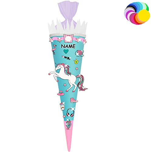 alles-meine.de GmbH Bastelset - Schultüte Farbe & Größe wählbar 70/85 / 100 cm - Einhorn - inkl. Name - Farbe frei wählbar - Bastelschultüte - Zuckertüte zum selber Basteln.. alles-meine.de GmbH Bastelset - Schultüte Farbe & Größe wählbar 70/85 / 100 cm - Einhorn - inkl. Name - Farbe frei wählbar - Bastelschultüte - Zuckertüte zum selber Basteln.. von alles-meine.de GmbH