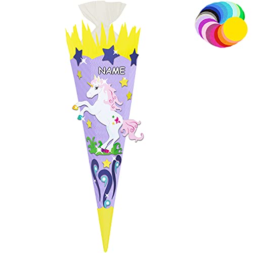 alles-meine.de GmbH Bastelset - Schultüte Farbe & Größe wählbar 70/85 / 100 cm - Einhorn - inkl. Name - Farbe frei wählbar - Bastelschultüte - Zuckertüte zum selber Basteln.. alles-meine.de GmbH Bastelset - Schultüte Farbe & Größe wählbar 70/85 / 100 cm - Einhorn - inkl. Name - Farbe frei wählbar - Bastelschultüte - Zuckertüte zum selber Basteln.. von alles-meine.de GmbH