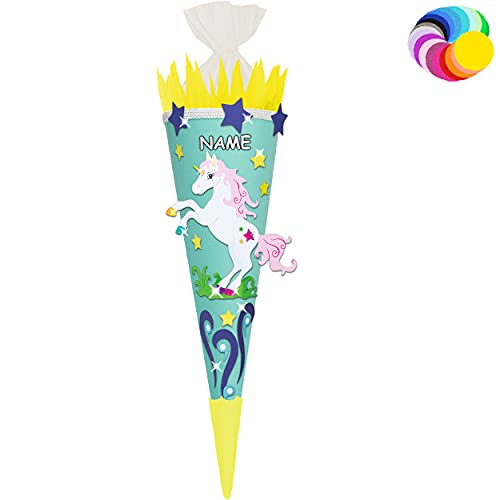 alles-meine.de GmbH Bastelset - Schultüte Farbe & Größe wählbar 70/85 / 100 cm - Einhorn - inkl. Name - Farbe frei wählbar - Bastelschultüte - Zuckertüte zum selber Basteln.. alles-meine.de GmbH Bastelset - Schultüte Farbe & Größe wählbar 70/85 / 100 cm - Einhorn - inkl. Name - Farbe frei wählbar - Bastelschultüte - Zuckertüte zum selber Basteln.. von alles-meine.de GmbH