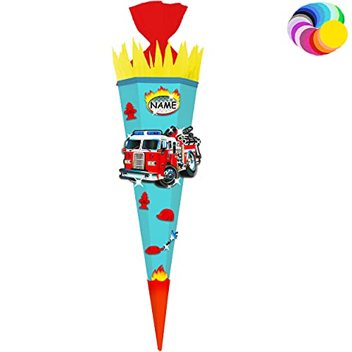 alles-meine.de GmbH Bastelset - Schultüte Farbe & Größe wählbar 70/85 / 100 cm - Feuerwehr - inkl. Name - Farbe frei wählbar - Bastelschultüte - Zuckertüte zum selber Baste.. alles-meine.de GmbH Bastelset - Schultüte Farbe & Größe wählbar 70/85 / 100 cm - Feuerwehr - inkl. Name - Farbe frei wählbar - Bastelschultüte - Zuckertüte zum selber Baste.. von alles-meine.de GmbH
