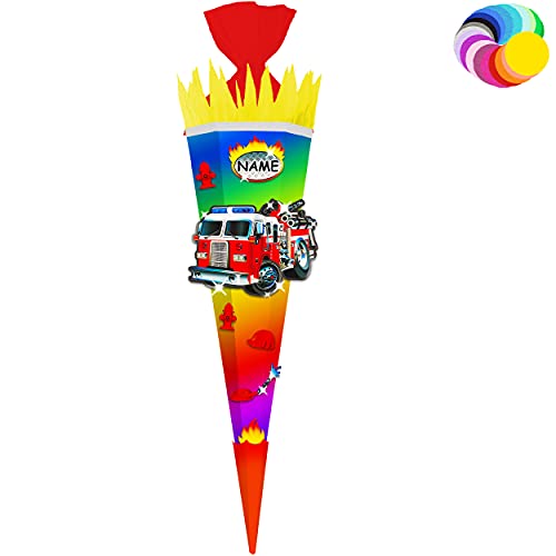 alles-meine.de GmbH Bastelset - Schultüte Farbe & Größe wählbar 70/85 / 100 cm - Feuerwehr - inkl. Name - Farbe frei wählbar - Bastelschultüte - Zuckertüte zum selber Baste.. alles-meine.de GmbH Bastelset - Schultüte Farbe & Größe wählbar 70/85 / 100 cm - Feuerwehr - inkl. Name - Farbe frei wählbar - Bastelschultüte - Zuckertüte zum selber Baste.. von alles-meine.de GmbH