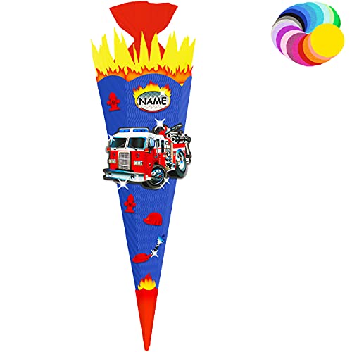 alles-meine.de GmbH Bastelset - Schultüte Farbe & Größe wählbar 70/85 / 100 cm - Feuerwehr - inkl. Name - Farbe frei wählbar - Bastelschultüte - Zuckertüte zum selber Baste.. alles-meine.de GmbH Bastelset - Schultüte Farbe & Größe wählbar 70/85 / 100 cm - Feuerwehr - inkl. Name - Farbe frei wählbar - Bastelschultüte - Zuckertüte zum selber Baste.. von alles-meine.de GmbH