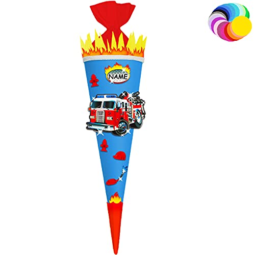 alles-meine.de GmbH Bastelset - Schultüte Farbe & Größe wählbar 70/85 / 100 cm - Feuerwehr - inkl. Name - Farbe frei wählbar - Bastelschultüte - Zuckertüte zum selber Baste.. alles-meine.de GmbH Bastelset - Schultüte Farbe & Größe wählbar 70/85 / 100 cm - Feuerwehr - inkl. Name - Farbe frei wählbar - Bastelschultüte - Zuckertüte zum selber Baste.. von alles-meine.de GmbH
