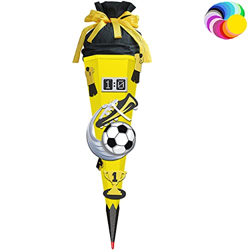 alles-meine.de GmbH Bastelset - Schultüte Farbe & Größe wählbar 70/85 / 100 cm - Fussball - Farbe frei wählbar - Bastelschultüte - Zuckertüte zum selber Basteln Bemalen Bek.. von alles-meine.de GmbH
