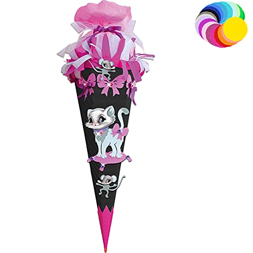 alles-meine.de GmbH Bastelset - Schultüte Farbe & Größe wählbar 70/85 / 100 cm - Katze & Maus - Farbe frei wählbar - Bastelschultüte - Zuckertüte zum selber Basteln Bemalen.. alles-meine.de GmbH Bastelset - Schultüte Farbe & Größe wählbar 70/85 / 100 cm - Katze & Maus - Farbe frei wählbar - Bastelschultüte - Zuckertüte zum selber Basteln Bemalen.. von alles-meine.de GmbH