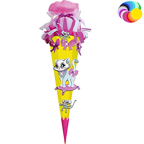 alles-meine.de GmbH Bastelset - Schultüte Farbe & Größe wählbar 70/85 / 100 cm - Katze & Maus - Farbe frei wählbar - Bastelschultüte - Zuckertüte zum selber Basteln Bemalen.. alles-meine.de GmbH Bastelset - Schultüte Farbe & Größe wählbar 70/85 / 100 cm - Katze & Maus - Farbe frei wählbar - Bastelschultüte - Zuckertüte zum selber Basteln Bemalen.. von alles-meine.de GmbH