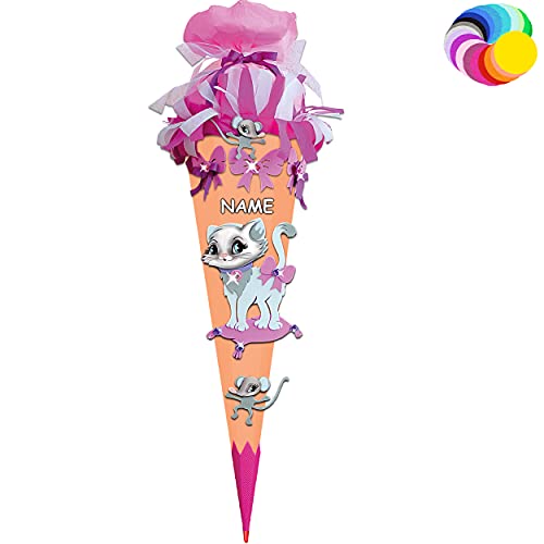 alles-meine.de GmbH Bastelset - Schultüte Farbe & Größe wählbar 70/85 / 100 cm - Katze & Maus - inkl. Name - Farbe frei wählbar - Bastelschultüte - Zuckertüte zum selber Ba.. alles-meine.de GmbH Bastelset - Schultüte Farbe & Größe wählbar 70/85 / 100 cm - Katze & Maus - inkl. Name - Farbe frei wählbar - Bastelschultüte - Zuckertüte zum selber Ba.. von alles-meine.de GmbH
