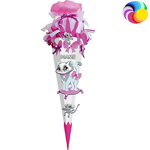 alles-meine.de GmbH Bastelset - Schultüte Farbe & Größe wählbar 70/85 / 100 cm - Katze & Maus - inkl. Name - Farbe frei wählbar - Bastelschultüte - Zuckertüte zum selber Ba.. alles-meine.de GmbH Bastelset - Schultüte Farbe & Größe wählbar 70/85 / 100 cm - Katze & Maus - inkl. Name - Farbe frei wählbar - Bastelschultüte - Zuckertüte zum selber Ba.. von alles-meine.de GmbH
