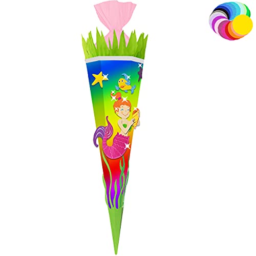 alles-meine.de GmbH Bastelset - Schultüte Farbe & Größe wählbar 70/85 / 100 cm - Meerjungfrau - Farbe frei wählbar - Bastelschultüte - Zuckertüte zum selber Basteln Bemalen.. alles-meine.de GmbH Bastelset - Schultüte Farbe & Größe wählbar 70/85 / 100 cm - Meerjungfrau - Farbe frei wählbar - Bastelschultüte - Zuckertüte zum selber Basteln Bemalen.. von alles-meine.de GmbH