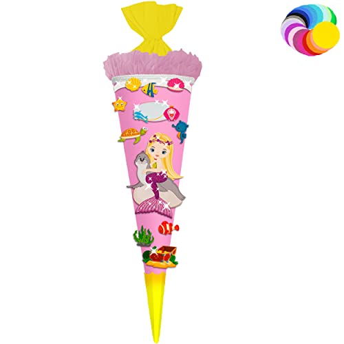 alles-meine.de GmbH Bastelset - Schultüte Farbe & Größe wählbar 70/85 / 100 cm - Meerjungfrau - Farbe frei wählbar - Bastelschultüte - Zuckertüte zum selber Basteln Bemalen.. alles-meine.de GmbH Bastelset - Schultüte Farbe & Größe wählbar 70/85 / 100 cm - Meerjungfrau - Farbe frei wählbar - Bastelschultüte - Zuckertüte zum selber Basteln Bemalen.. von alles-meine.de GmbH