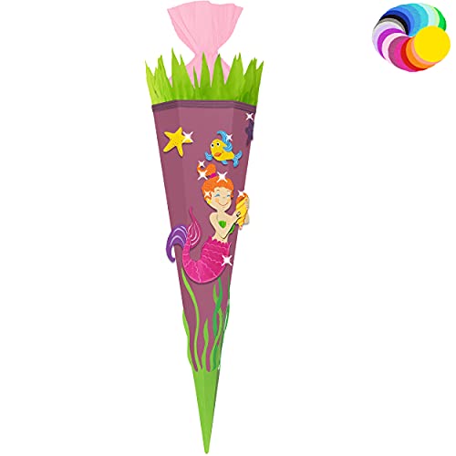 alles-meine.de GmbH Bastelset - Schultüte Farbe & Größe wählbar 70/85 / 100 cm - Meerjungfrau - inkl. Name - Farbe frei wählbar - Bastelschultüte - Zuckertüte zum selber Ba.. alles-meine.de GmbH Bastelset - Schultüte Farbe & Größe wählbar 70/85 / 100 cm - Meerjungfrau - inkl. Name - Farbe frei wählbar - Bastelschultüte - Zuckertüte zum selber Ba.. von alles-meine.de GmbH