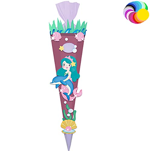 alles-meine.de GmbH Bastelset - Schultüte Farbe & Größe wählbar 70/85 / 100 cm - Meerjungfrau & Fische - inkl. Name - Farbe frei wählbar - Bastelschultüte - Zuckertüte zum .. alles-meine.de GmbH Bastelset - Schultüte Farbe & Größe wählbar 70/85 / 100 cm - Meerjungfrau & Fische - inkl. Name - Farbe frei wählbar - Bastelschultüte - Zuckertüte zum .. von alles-meine.de GmbH