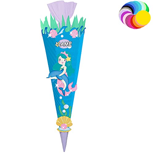 alles-meine.de GmbH Bastelset - Schultüte Farbe & Größe wählbar 70/85 / 100 cm - Meerjungfrau & Fische - inkl. Name - Farbe frei wählbar - Bastelschultüte - Zuckertüte zum .. alles-meine.de GmbH Bastelset - Schultüte Farbe & Größe wählbar 70/85 / 100 cm - Meerjungfrau & Fische - inkl. Name - Farbe frei wählbar - Bastelschultüte - Zuckertüte zum .. von alles-meine.de GmbH