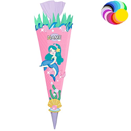 alles-meine.de GmbH Bastelset - Schultüte Farbe & Größe wählbar 70/85 / 100 cm - Meerjungfrau & Fische - inkl. Name - Farbe frei wählbar - Bastelschultüte - Zuckertüte zum .. alles-meine.de GmbH Bastelset - Schultüte Farbe & Größe wählbar 70/85 / 100 cm - Meerjungfrau & Fische - inkl. Name - Farbe frei wählbar - Bastelschultüte - Zuckertüte zum .. von alles-meine.de GmbH
