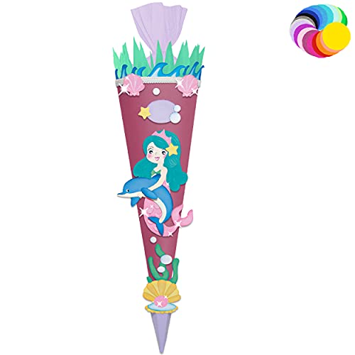 alles-meine.de GmbH Bastelset - Schultüte Farbe & Größe wählbar 70/85 / 100 cm - Meerjungfrau & Fische - inkl. Name - Farbe frei wählbar - Bastelschultüte - Zuckertüte zum .. alles-meine.de GmbH Bastelset - Schultüte Farbe & Größe wählbar 70/85 / 100 cm - Meerjungfrau & Fische - inkl. Name - Farbe frei wählbar - Bastelschultüte - Zuckertüte zum .. von alles-meine.de GmbH