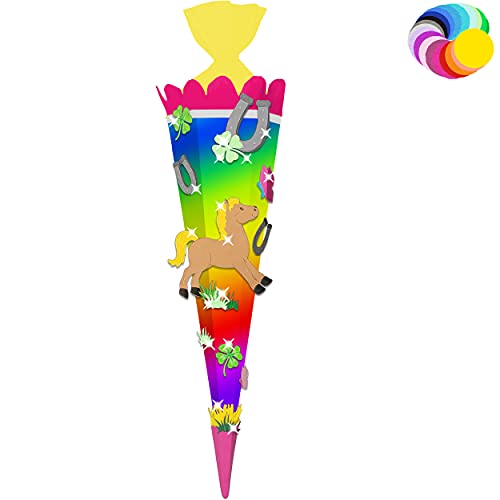 alles-meine.de GmbH Bastelset - Schultüte Farbe & Größe wählbar 70/85 / 100 cm - Pferd - Farbe frei wählbar - Bastelschultüte - Zuckertüte zum selber Basteln Bemalen Bekleb.. alles-meine.de GmbH Bastelset - Schultüte Farbe & Größe wählbar 70/85 / 100 cm - Pferd - Farbe frei wählbar - Bastelschultüte - Zuckertüte zum selber Basteln Bemalen Bekleb.. von alles-meine.de GmbH