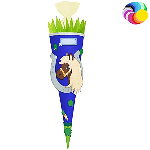 alles-meine.de GmbH Bastelset - Schultüte Farbe & Größe wählbar 70/85 / 100 cm - Pferd - Farbe frei wählbar - Bastelschultüte - Zuckertüte zum selber Basteln Bemalen Bekleb.. alles-meine.de GmbH Bastelset - Schultüte Farbe & Größe wählbar 70/85 / 100 cm - Pferd - Farbe frei wählbar - Bastelschultüte - Zuckertüte zum selber Basteln Bemalen Bekleb.. von alles-meine.de GmbH