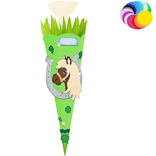 alles-meine.de GmbH Bastelset - Schultüte Farbe & Größe wählbar 70/85 / 100 cm - Pferd - Farbe frei wählbar - Bastelschultüte - Zuckertüte zum selber Basteln Bemalen Bekleb.. alles-meine.de GmbH Bastelset - Schultüte Farbe & Größe wählbar 70/85 / 100 cm - Pferd - Farbe frei wählbar - Bastelschultüte - Zuckertüte zum selber Basteln Bemalen Bekleb.. von alles-meine.de GmbH