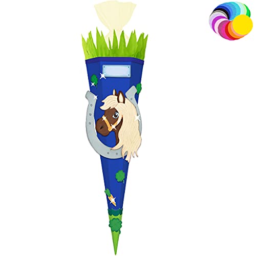 alles-meine.de GmbH Bastelset - Schultüte Farbe & Größe wählbar 70/85 / 100 cm - Pferd - Farbe frei wählbar - Bastelschultüte - Zuckertüte zum selber Basteln Bemalen Bekleb.. alles-meine.de GmbH Bastelset - Schultüte Farbe & Größe wählbar 70/85 / 100 cm - Pferd - Farbe frei wählbar - Bastelschultüte - Zuckertüte zum selber Basteln Bemalen Bekleb.. von alles-meine.de GmbH