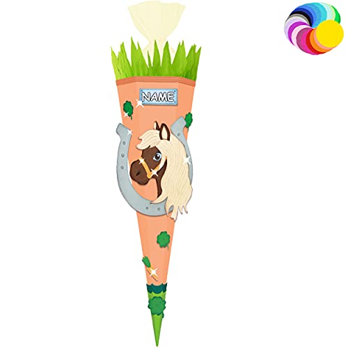alles-meine.de GmbH Bastelset - Schultüte Farbe & Größe wählbar 70/85 / 100 cm - Pferd - inkl. Name - Farbe frei wählbar - Bastelschultüte - Zuckertüte zum selber Basteln B.. alles-meine.de GmbH Bastelset - Schultüte Farbe & Größe wählbar 70/85 / 100 cm - Pferd - inkl. Name - Farbe frei wählbar - Bastelschultüte - Zuckertüte zum selber Basteln B.. von alles-meine.de GmbH