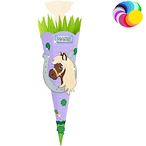 alles-meine.de GmbH Bastelset - Schultüte Farbe & Größe wählbar 70/85 / 100 cm - Pferd - inkl. Name - Farbe frei wählbar - Bastelschultüte - Zuckertüte zum selber Basteln B.. alles-meine.de GmbH Bastelset - Schultüte Farbe & Größe wählbar 70/85 / 100 cm - Pferd - inkl. Name - Farbe frei wählbar - Bastelschultüte - Zuckertüte zum selber Basteln B.. von alles-meine.de GmbH