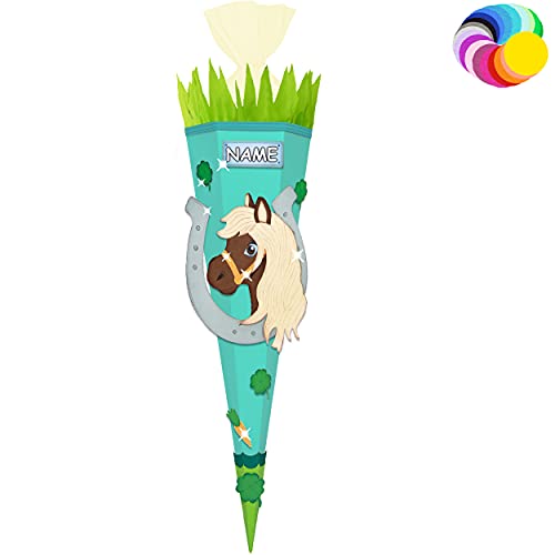 alles-meine.de GmbH Bastelset - Schultüte Farbe & Größe wählbar 70/85 / 100 cm - Pferd - inkl. Name - Farbe frei wählbar - Bastelschultüte - Zuckertüte zum selber Basteln B.. alles-meine.de GmbH Bastelset - Schultüte Farbe & Größe wählbar 70/85 / 100 cm - Pferd - inkl. Name - Farbe frei wählbar - Bastelschultüte - Zuckertüte zum selber Basteln B.. von alles-meine.de GmbH