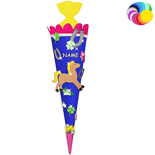 alles-meine.de GmbH Bastelset - Schultüte Farbe & Größe wählbar 70/85 / 100 cm - Pferd - inkl. Name - Farbe frei wählbar - Bastelschultüte - Zuckertüte zum selber Basteln B.. alles-meine.de GmbH Bastelset - Schultüte Farbe & Größe wählbar 70/85 / 100 cm - Pferd - inkl. Name - Farbe frei wählbar - Bastelschultüte - Zuckertüte zum selber Basteln B.. von alles-meine.de GmbH
