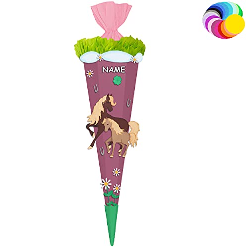 alles-meine.de GmbH Bastelset - Schultüte Farbe & Größe wählbar 70/85 / 100 cm - Pferde & Fohlen - Farbe frei wählbar - Bastelschultüte - Zuckertüte zum selber Basteln Bema.. alles-meine.de GmbH Bastelset - Schultüte Farbe & Größe wählbar 70/85 / 100 cm - Pferde & Fohlen - Farbe frei wählbar - Bastelschultüte - Zuckertüte zum selber Basteln Bema.. von alles-meine.de GmbH