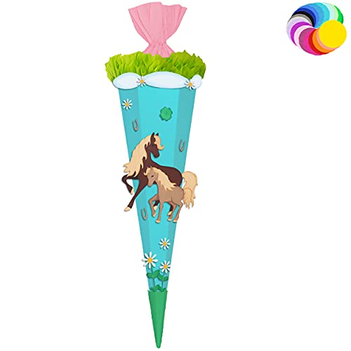 alles-meine.de GmbH Bastelset - Schultüte Farbe & Größe wählbar 70/85 / 100 cm - Pferde & Fohlen - Farbe frei wählbar - Bastelschultüte - Zuckertüte zum selber Basteln Bema.. alles-meine.de GmbH Bastelset - Schultüte Farbe & Größe wählbar 70/85 / 100 cm - Pferde & Fohlen - Farbe frei wählbar - Bastelschultüte - Zuckertüte zum selber Basteln Bema.. von alles-meine.de GmbH