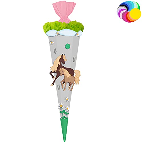 alles-meine.de GmbH Bastelset - Schultüte Farbe & Größe wählbar 70/85 / 100 cm - Pferde & Fohlen - Farbe frei wählbar - Bastelschultüte - Zuckertüte zum selber Basteln Bema.. alles-meine.de GmbH Bastelset - Schultüte Farbe & Größe wählbar 70/85 / 100 cm - Pferde & Fohlen - Farbe frei wählbar - Bastelschultüte - Zuckertüte zum selber Basteln Bema.. von alles-meine.de GmbH