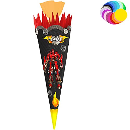 alles-meine.de GmbH Bastelset - Schultüte Farbe & Größe wählbar 70/85 / 100 cm - Roboter - Transformer - inkl. Name - Farbe frei wählbar - Bastelschultüte - Zuckertüte zum .. alles-meine.de GmbH Bastelset - Schultüte Farbe & Größe wählbar 70/85 / 100 cm - Roboter - Transformer - inkl. Name - Farbe frei wählbar - Bastelschultüte - Zuckertüte zum .. von alles-meine.de GmbH