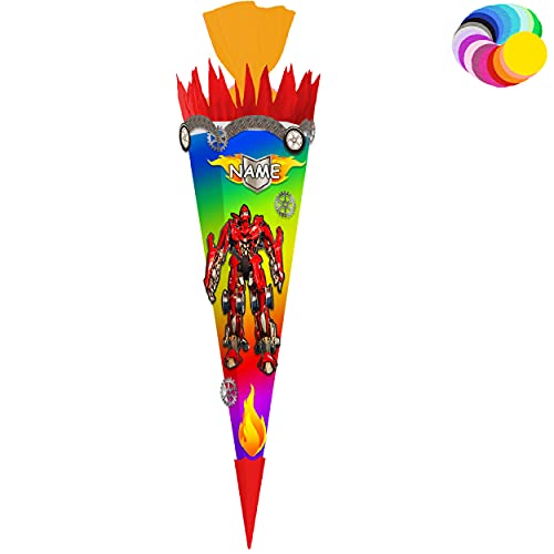 alles-meine.de GmbH Bastelset - Schultüte Farbe & Größe wählbar 70/85 / 100 cm - Roboter - Transformer - inkl. Name - Farbe frei wählbar - Bastelschultüte - Zuckertüte zum .. alles-meine.de GmbH Bastelset - Schultüte Farbe & Größe wählbar 70/85 / 100 cm - Roboter - Transformer - inkl. Name - Farbe frei wählbar - Bastelschultüte - Zuckertüte zum .. von alles-meine.de GmbH