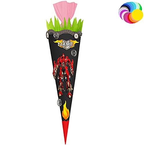 alles-meine.de GmbH Bastelset - Schultüte Farbe & Größe wählbar 70/85 / 100 cm - Roboter - Transformer - inkl. Name - Farbe frei wählbar - Bastelschultüte - Zuckertüte zum .. alles-meine.de GmbH Bastelset - Schultüte Farbe & Größe wählbar 70/85 / 100 cm - Roboter - Transformer - inkl. Name - Farbe frei wählbar - Bastelschultüte - Zuckertüte zum .. von alles-meine.de GmbH