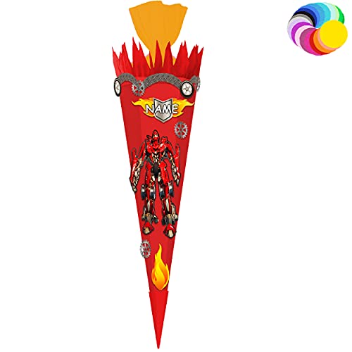 alles-meine.de GmbH Bastelset - Schultüte Farbe & Größe wählbar 70/85 / 100 cm - Roboter - Transformer - inkl. Name - Farbe frei wählbar - Bastelschultüte - Zuckertüte zum .. alles-meine.de GmbH Bastelset - Schultüte Farbe & Größe wählbar 70/85 / 100 cm - Roboter - Transformer - inkl. Name - Farbe frei wählbar - Bastelschultüte - Zuckertüte zum .. von alles-meine.de GmbH