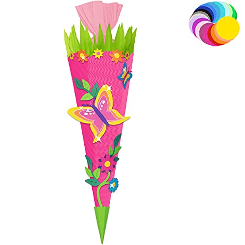 alles-meine.de GmbH Bastelset - Schultüte Farbe & Größe wählbar 70/85 / 100 cm - Schmetterling - Farbe frei wählbar - Bastelschultüte - Zuckertüte zum selber Basteln Bemale.. alles-meine.de GmbH Bastelset - Schultüte Farbe & Größe wählbar 70/85 / 100 cm - Schmetterling - Farbe frei wählbar - Bastelschultüte - Zuckertüte zum selber Basteln Bemale.. von alles-meine.de GmbH