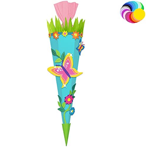 alles-meine.de GmbH Bastelset - Schultüte Farbe & Größe wählbar 70/85 / 100 cm - Schmetterling - Farbe frei wählbar - Bastelschultüte - Zuckertüte zum selber Basteln Bemale.. alles-meine.de GmbH Bastelset - Schultüte Farbe & Größe wählbar 70/85 / 100 cm - Schmetterling - Farbe frei wählbar - Bastelschultüte - Zuckertüte zum selber Basteln Bemale.. von alles-meine.de GmbH