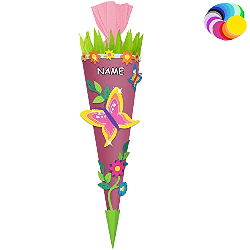 alles-meine.de GmbH Bastelset - Schultüte Farbe & Größe wählbar 70/85 / 100 cm - Schmetterling - Farbe frei wählbar - Bastelschultüte - Zuckertüte zum selber Basteln Bemale.. alles-meine.de GmbH Bastelset - Schultüte Farbe & Größe wählbar 70/85 / 100 cm - Schmetterling - Farbe frei wählbar - Bastelschultüte - Zuckertüte zum selber Basteln Bemale.. von alles-meine.de GmbH