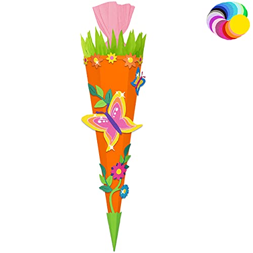 alles-meine.de GmbH Bastelset - Schultüte Farbe & Größe wählbar 70/85 / 100 cm - Schmetterling - Farbe frei wählbar - Bastelschultüte - Zuckertüte zum selber Basteln Bemale.. alles-meine.de GmbH Bastelset - Schultüte Farbe & Größe wählbar 70/85 / 100 cm - Schmetterling - Farbe frei wählbar - Bastelschultüte - Zuckertüte zum selber Basteln Bemale.. von alles-meine.de GmbH
