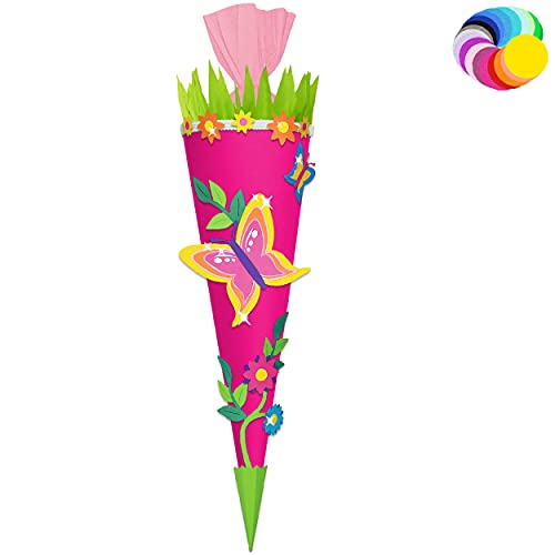 alles-meine.de GmbH Bastelset - Schultüte Farbe & Größe wählbar 70/85 / 100 cm - Schmetterling - Farbe frei wählbar - Bastelschultüte - Zuckertüte zum selber Basteln Bemale.. alles-meine.de GmbH Bastelset - Schultüte Farbe & Größe wählbar 70/85 / 100 cm - Schmetterling - Farbe frei wählbar - Bastelschultüte - Zuckertüte zum selber Basteln Bemale.. von alles-meine.de GmbH